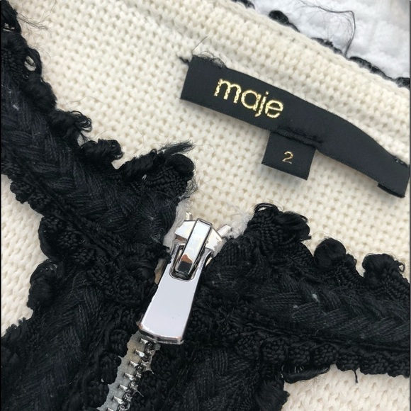 Maje Multicolored Embellished Jacket Size 2 - Picture 14 of 16